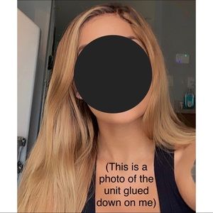 Alipearl 18” Long Blonde Highlights Human Hair Wig